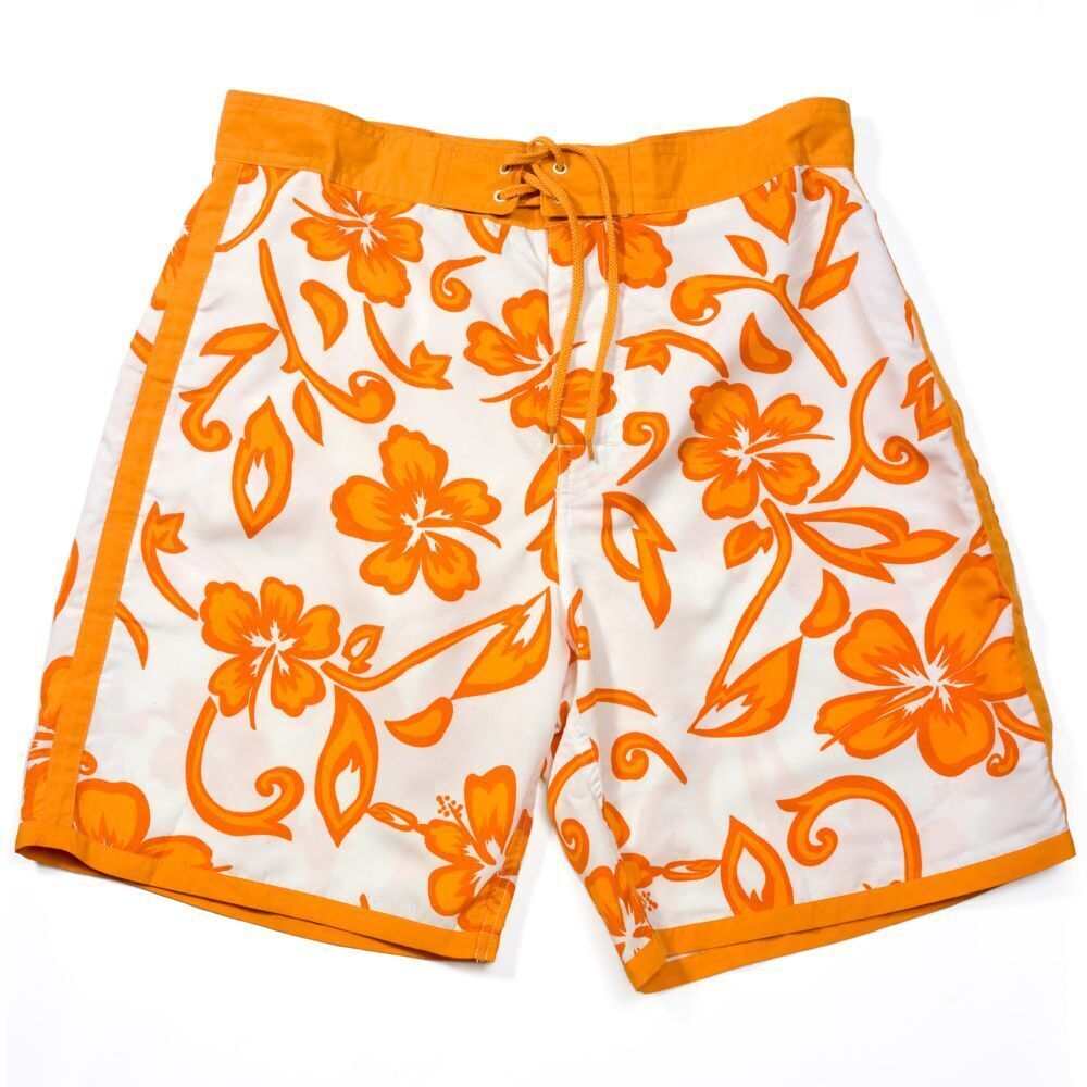 Rash Guard swim shorts with lace-up waist