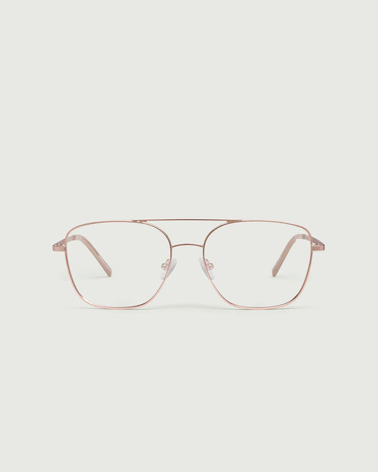 Exclusive Must-Have LP LP1 rose gold metal eyewear frame with adjustable nose pads
